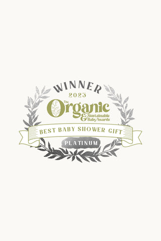 Winner 2023 Organic Baby Awards 'Best Baby Shower Gift' Platinum 