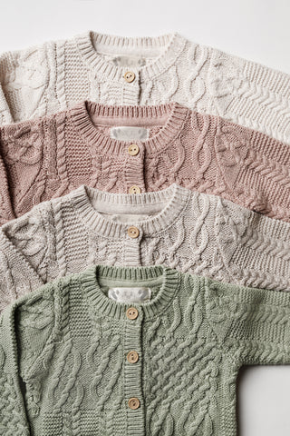 cable knit baby cardigans 
