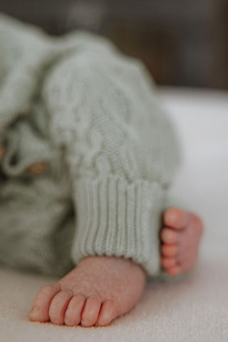 Newborn baby feet
