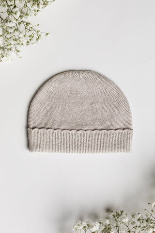Knitted Baby Hat Grey